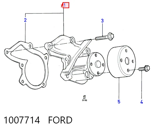 1007714 Ford Насос охолодження