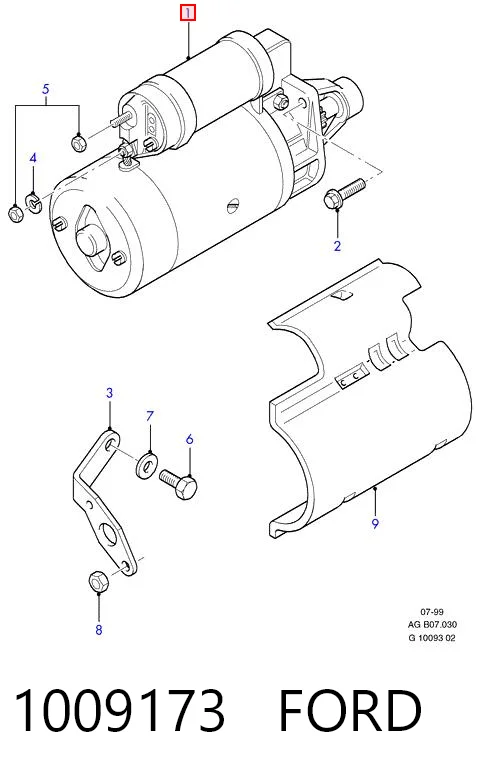  Стартер Ford Transit 3
