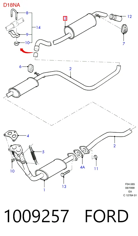 Купити Глушник, задня частина Ford Escort V GAL