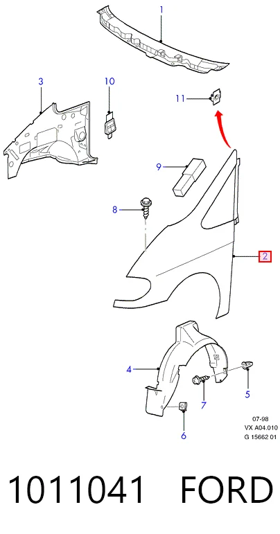 Крила на Ford Galaxy I VX WGR