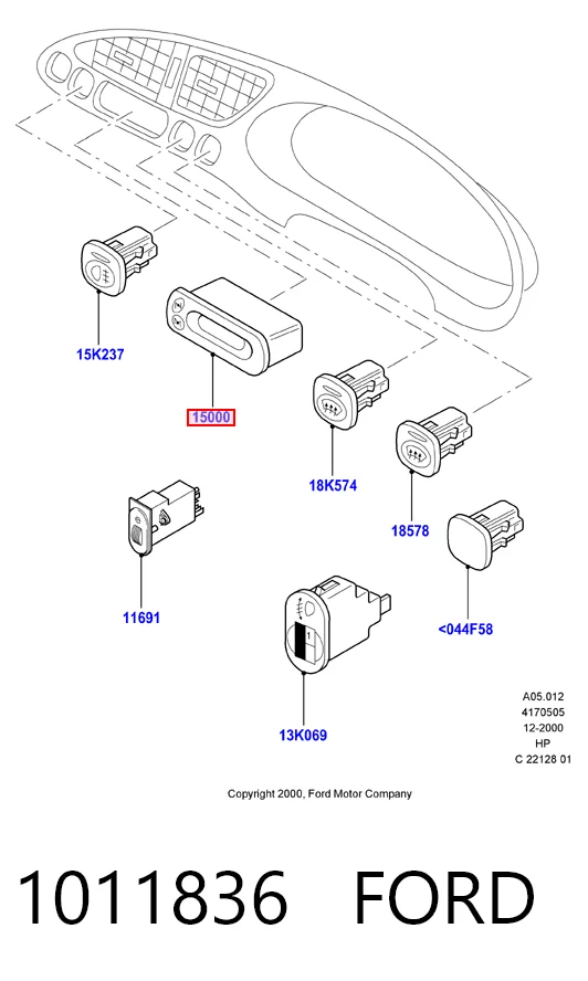 Купити 96FB15000CA Ford 
