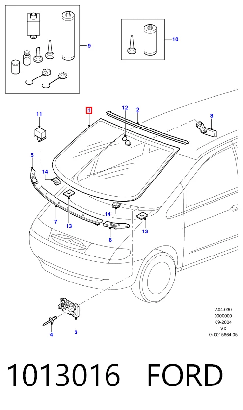 Автомобільне скло на Ford Galaxy I VX WGR