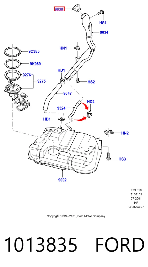 Пробка бензобаку MN120696 Chrysler