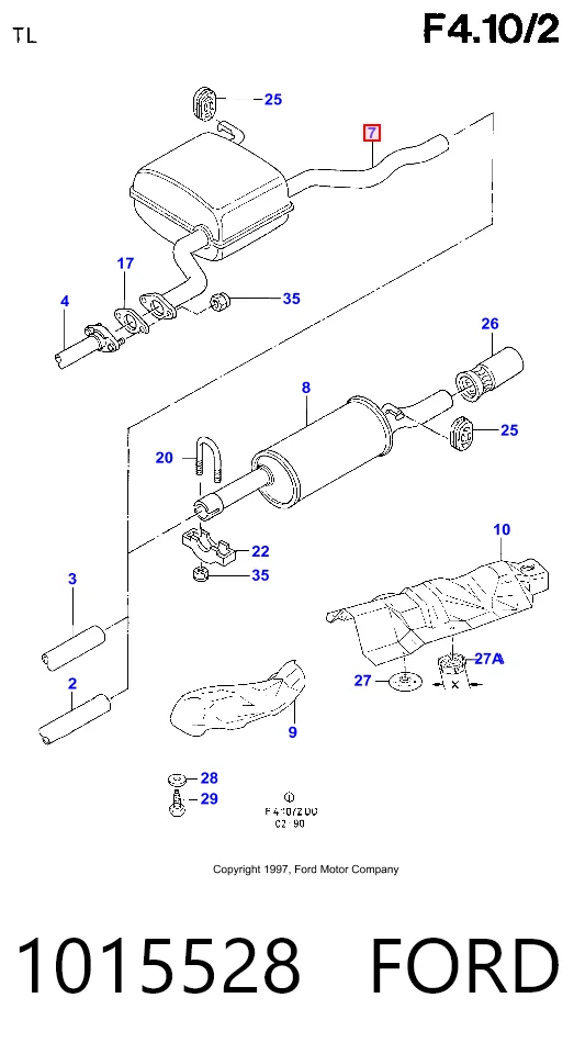 FP2551G23 Polmostrow Середній глушник