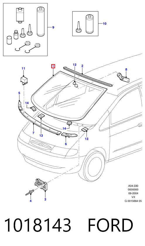 Автоскло Ford Galaxy I VX мінівен (WGR) (1994 - 2000) ціна, від 523.23 USD