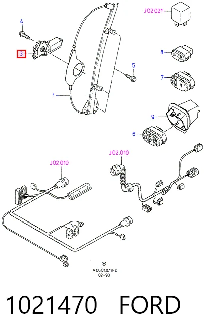  Склопідйомник передньої лівої двері Ford Mondeo 1