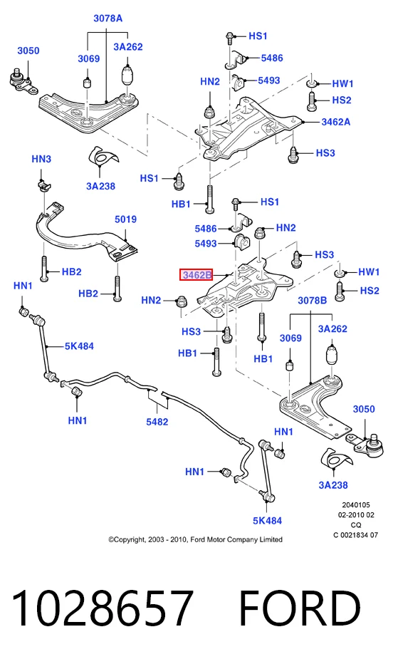 Подушка (опора) двигуна, задня Ford Ka хетчбек (RBT) (1996 - 2008) ціна, від 24.75 USD
