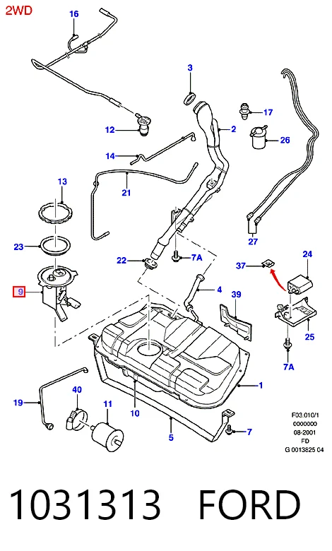 Електробензонасос на Ford Mondeo I GBP