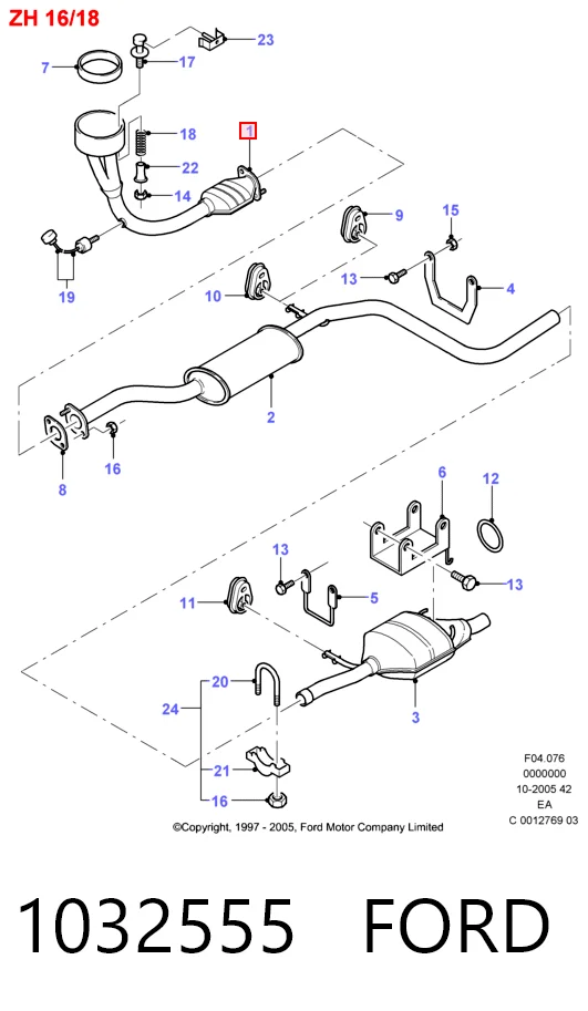  Каталізатор Ford Escort 5