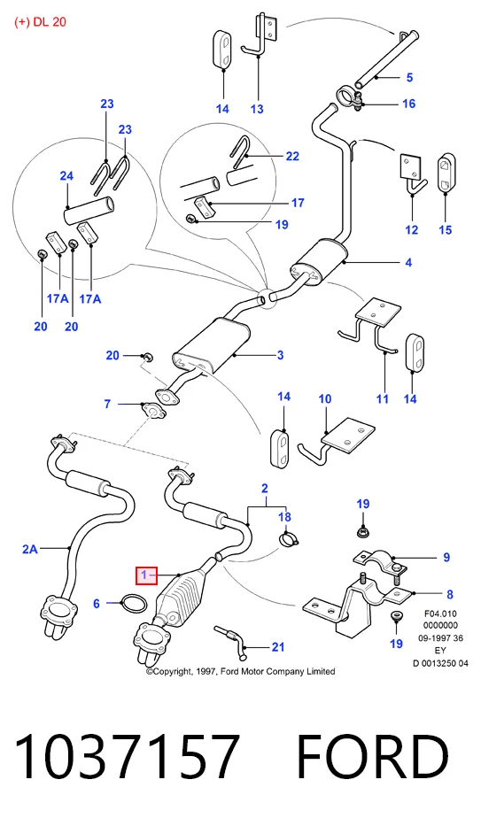  Каталізатор Ford Transit 4