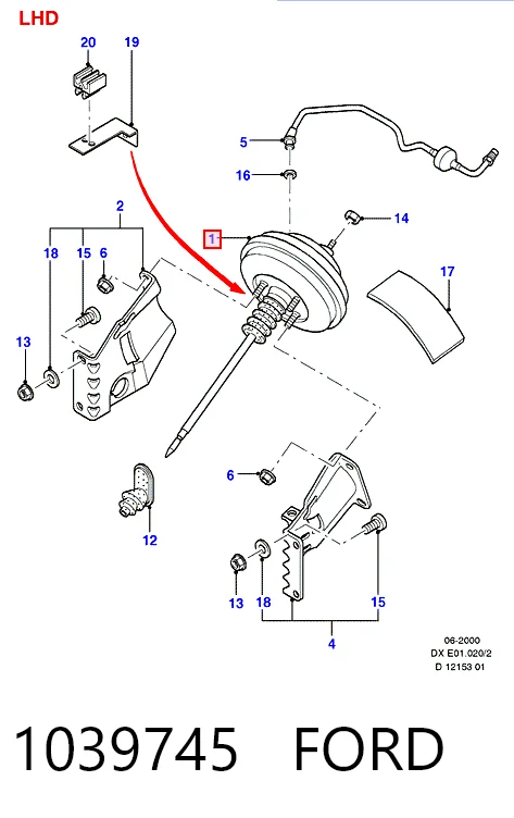 Вакуумника Ford Fiesta Mk4 хетчбек (JAS, JBS) (1996 - 2002) ціна, від 293.07 USD