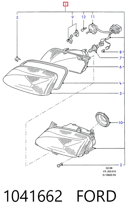Купити Фара ліва Ford Galaxy I VX WGR