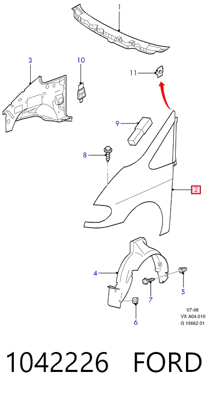 Крила на Ford Galaxy I VX WGR