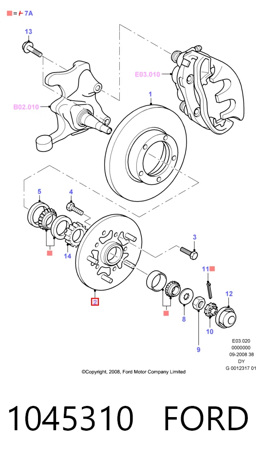 Купити Передня маточина Ford Transit IV E