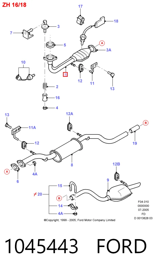  Каталізатор Ford Mondeo 1