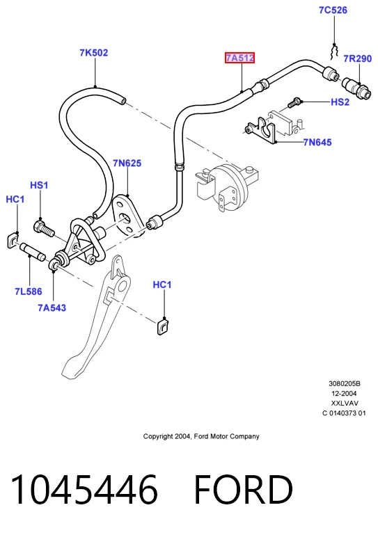 Купити Шланг зчеплення Ford Ka  RBT