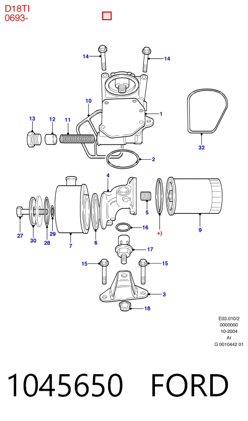 Насос масляний Ford Escort 5 GAL