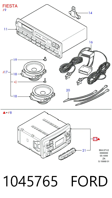 Купити YS6F18K876DA Ford 