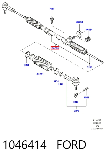 Рульова рейка M5003 Motorherz