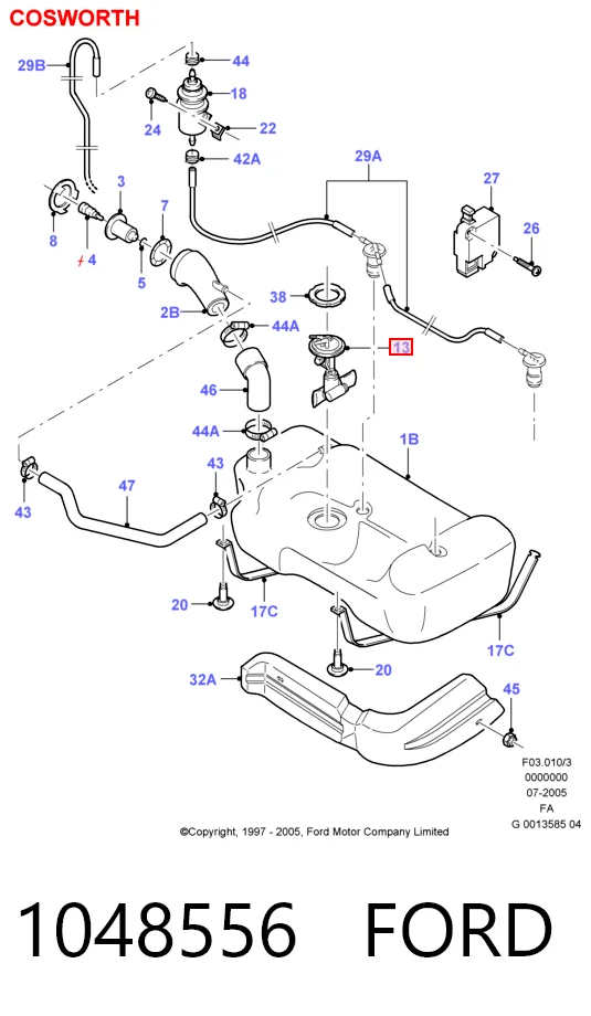Модуль бензонасоса Ford Escort VII хетчбек (GAL, AAL, ABL) (1995 - 1998) ціна, від 631.28 USD