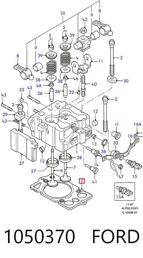 Прокладка ГБЦ Opel 5607431 ціна, від 48.68 USD