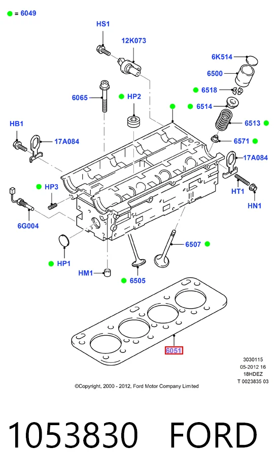 Прокладка ГБЦ Ford Mondeo II седан (BFP) (1996 - 2000) ціна, від 43.64 USD