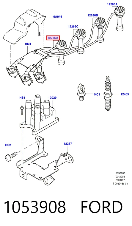 Купити Високовольтні дроти Ford Maverick II 1N2