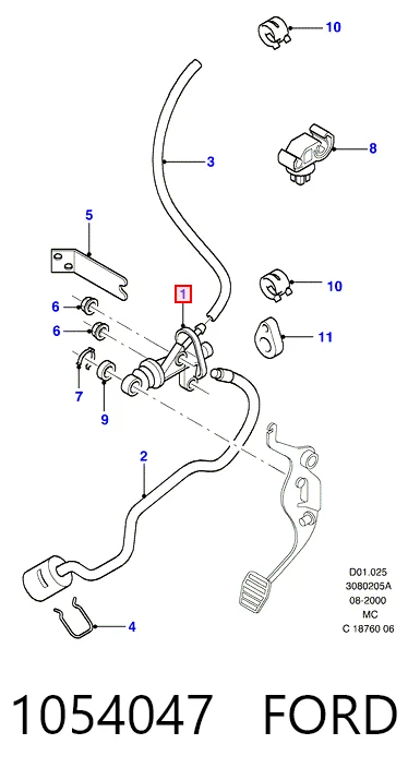Купити Головний циліндр зчеплення Ford Mondeo II BFP