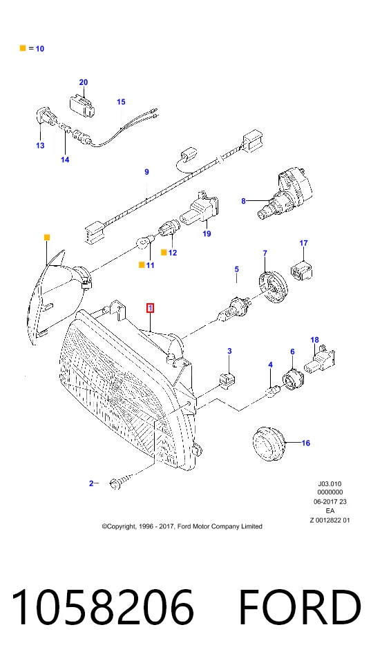 Фари Ford Escort V хетчбек (GAL) (1990 - 1992) ціна, від 39.97 USD