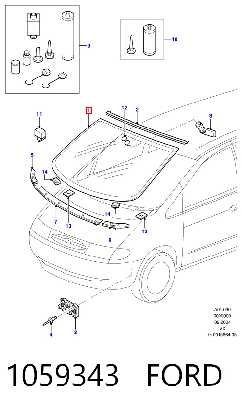 Купити Лобове скло Ford Galaxy I VX WGR