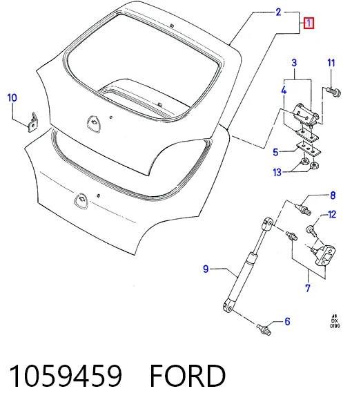 Треті двері на Ford Fiesta Mk4 JAS, JBS