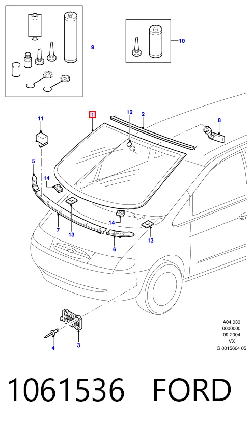  Лобове скло Ford Galaxy 
