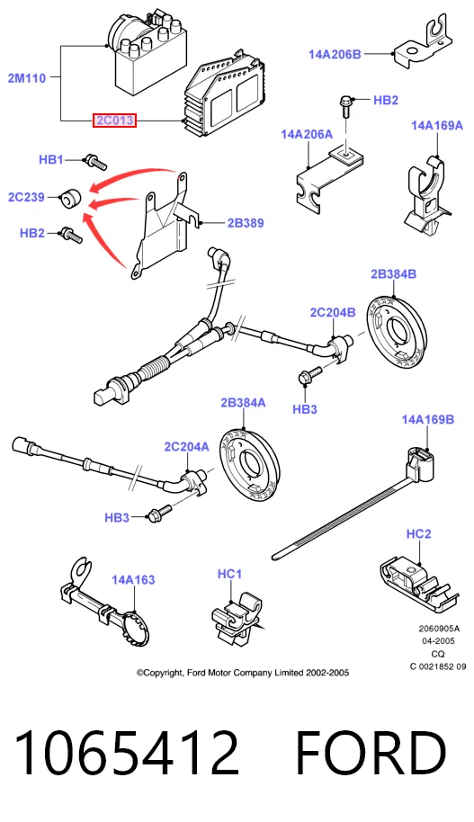  97FB2C013AA Ford