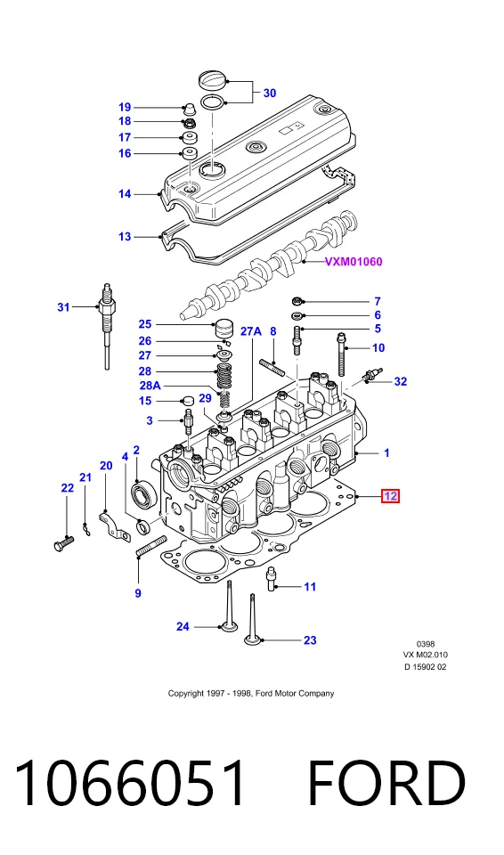 Купити Прокладка ГБЦ Ford Galaxy I VX WGR