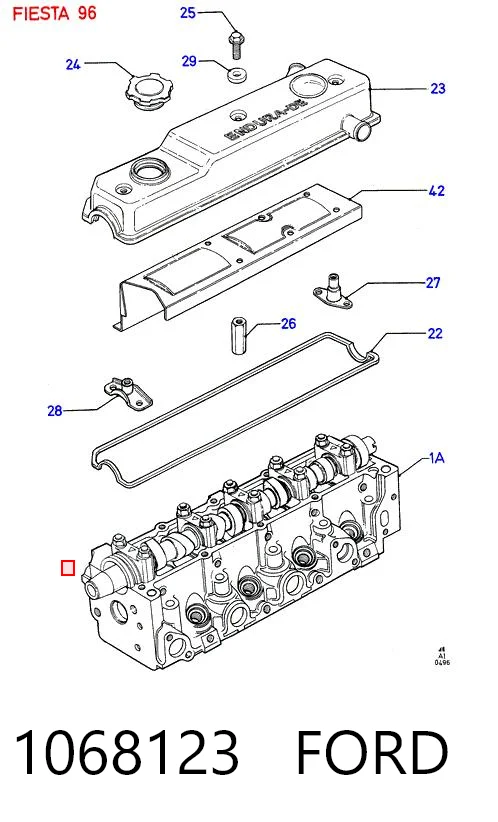 1068123 Ford Прокладка під головку