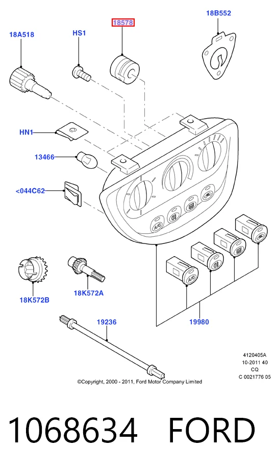 Купити Резистор пічки Ford Focus I DFW