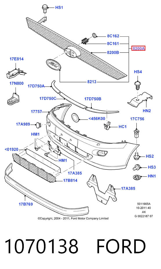 Решітка радіатора на Ford Focus I DAW, DBW
