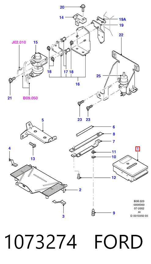 Купити 98VB9J464ZE Ford 