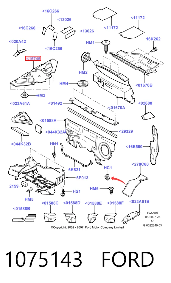 Обшивка капота Ford Focus I хетчбек (DAW, DBW) (1998 - 2004) ціна, від 35.82 USD