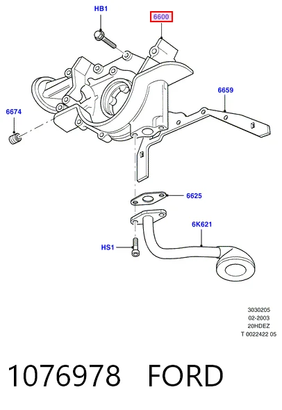  Масляний насос Ford Connect 