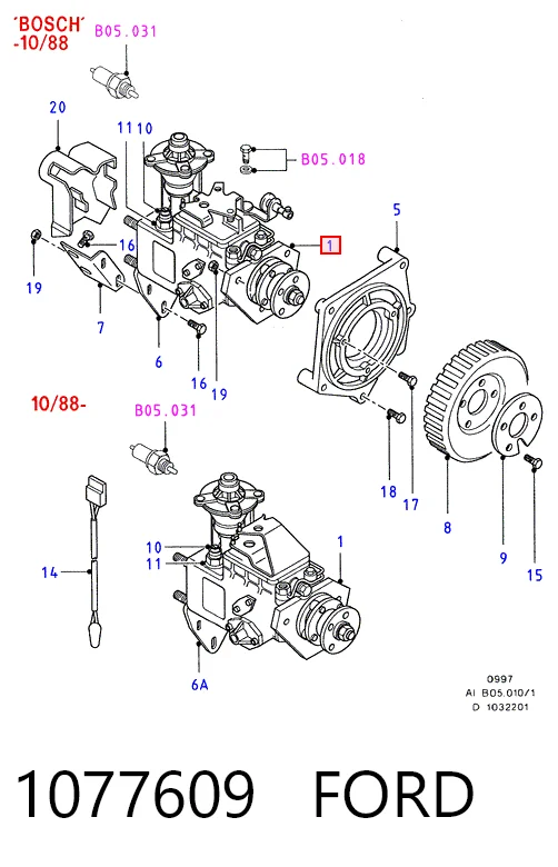 0460414146 Bosch Насос паливний високого тиску (ПНВТ)