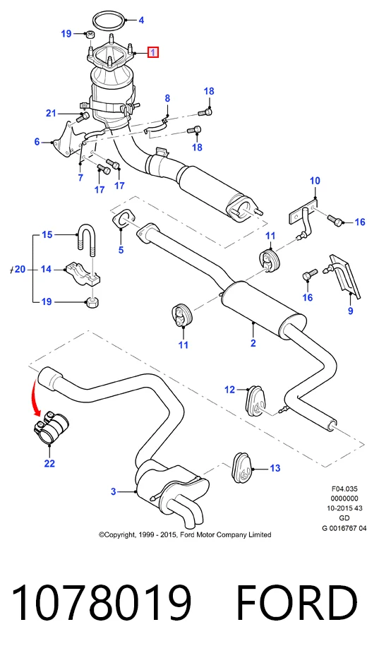  Каталізатор Ford Mondeo 2