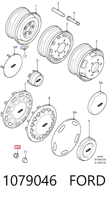 Шпилька маточини колеса передня Hmpx HMP76VB1107AC ціна, від 1.25 USD