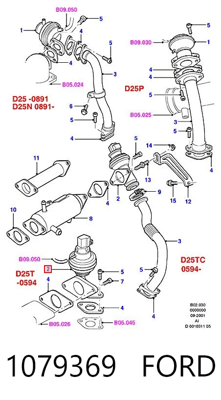 Клапан EGR Ford Transit IV фургон (E) (1994 - 2000) ціна, від 60.06 USD