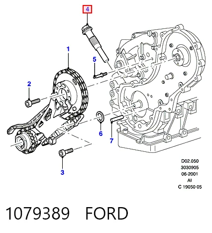 Натягувач ланцюга ГРМ Fiat/Alfa/Lancia 50946381 ціна, від 25.00 USD