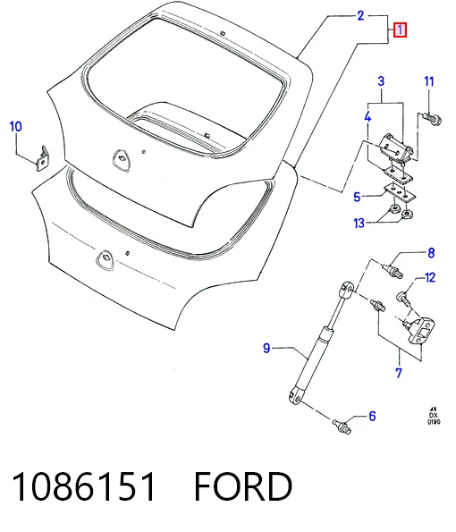 П'яті двері Ford Fiesta Mk4 хетчбек (JAS, JBS) (1996 - 2002) ціна, від 64.04 USD