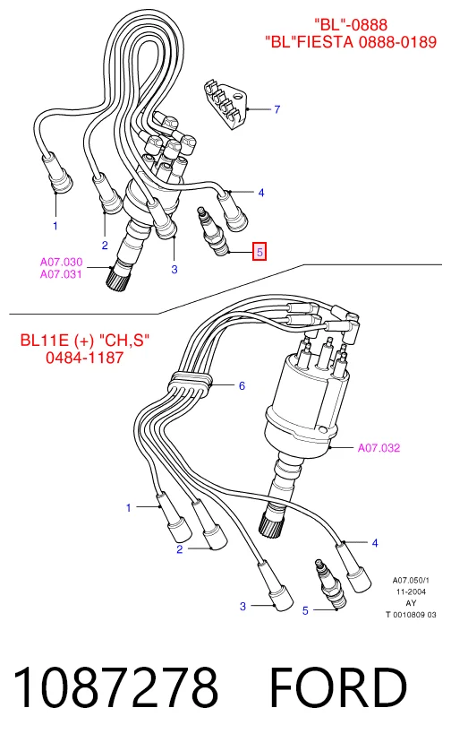Купити Свічки запалювання Ford Fiesta Mk4 JAS, JBS
