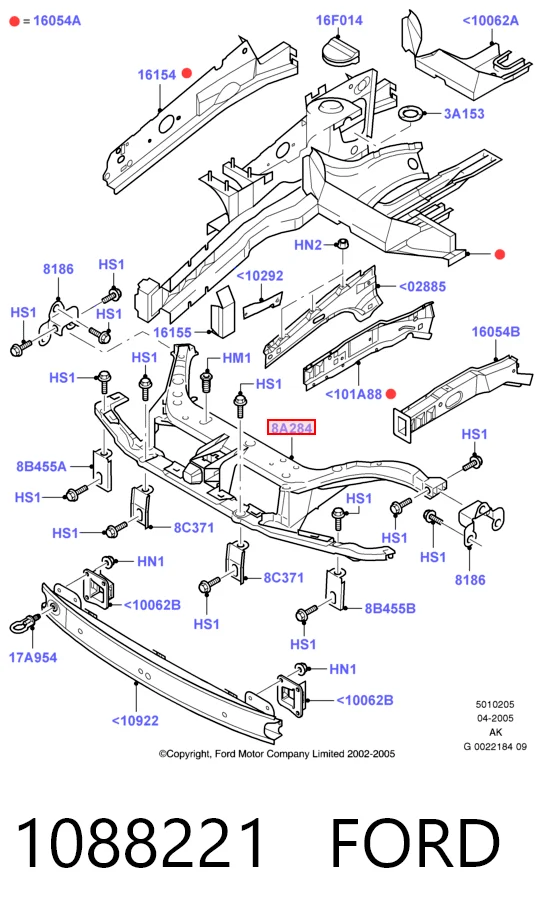  Рамка радіатора Ford Focus 1