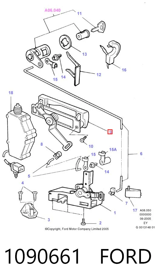 Купити FSE11324005 Fase Ручка багажника