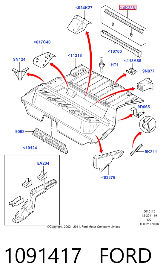 Купити Глушник, задня частина Ford Ka  RBT
